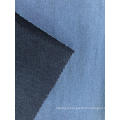 Textured double -faced denim fabric